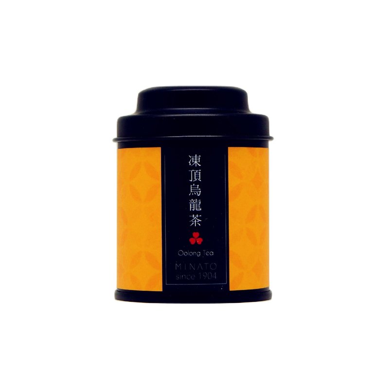 【茶粒茶】原片茶葉 質感霧黑Mini罐-凍頂烏龍茶 - 茶葉/茶包/水果茶 - 新鮮食材 橘色