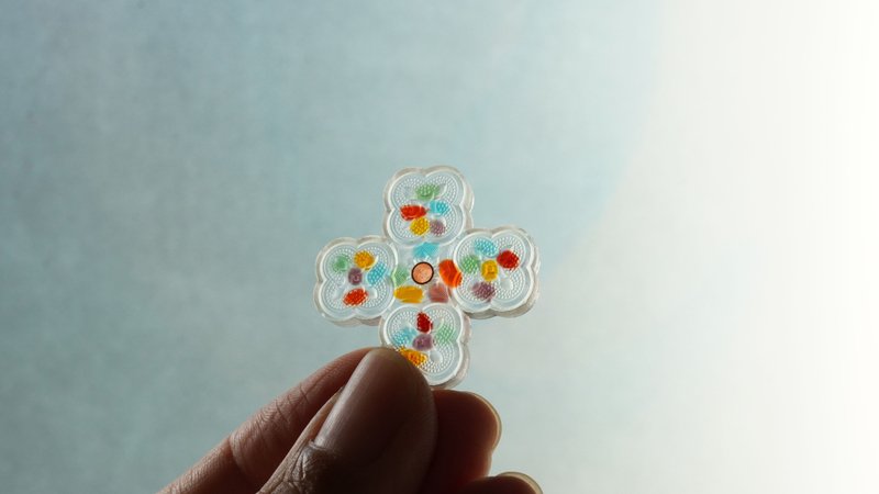 海棠花線香座 | 五彩琉璃款-台灣窗花的美好MIT - 香氛/精油/擴香 - 其他材質 多色