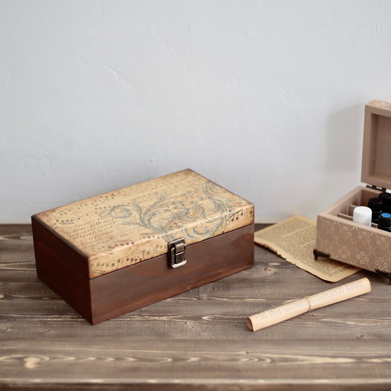 Wood Fragrances - Amour love wood-retro nostalgic essential oil wooden box ink box storage collection wooden box