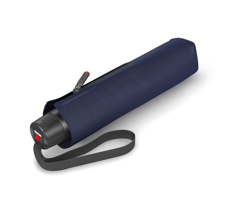 Knirps_T.050 Ultralight Full Carbon Fiber Hand Open Umbrella - Navy - Umbrellas & Rain Gear - Polyester Blue