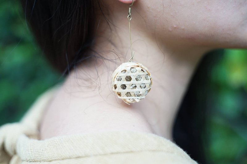 Designer earrings, Pendant earrings, Handmade cotton earrings, silver earrings, sterling silver 925 earrings, artisan jewelry - Earrings & Clip-ons - Bamboo Gold