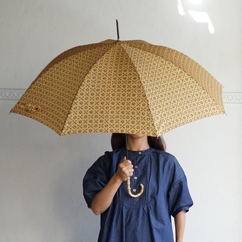 Bamboo handle umbrella,It can be used both in sunny and rainy weather,Parasol - ร่ม - วัสดุกันนำ้ หลากหลายสี