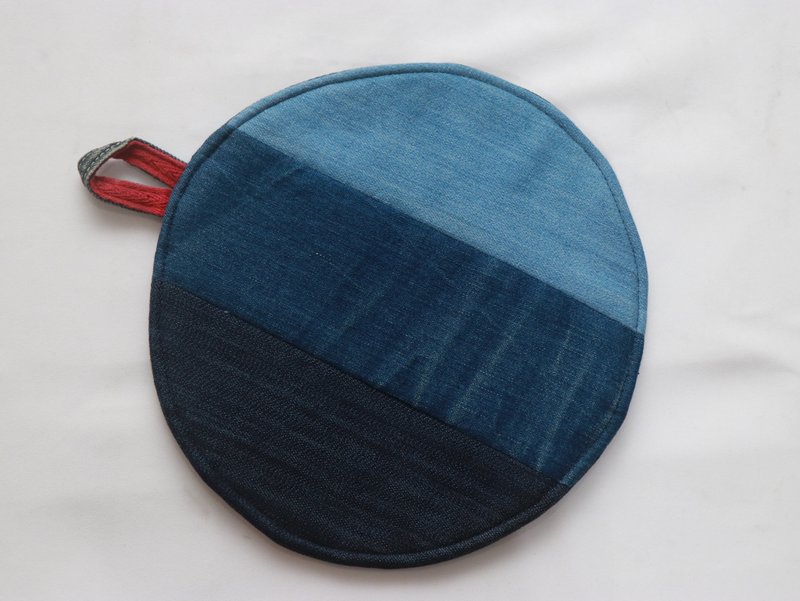 圓形三色隔熱手套/可當鍋墊 - 桌布/桌巾/餐墊 - 棉．麻 