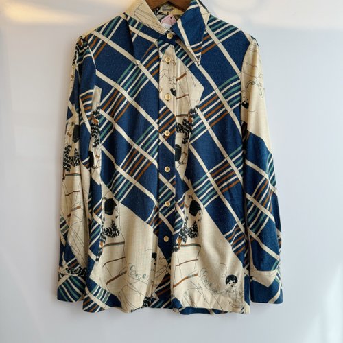 Grandma Mary Vintage 祖母舊物店 70年代圖案襯衫
