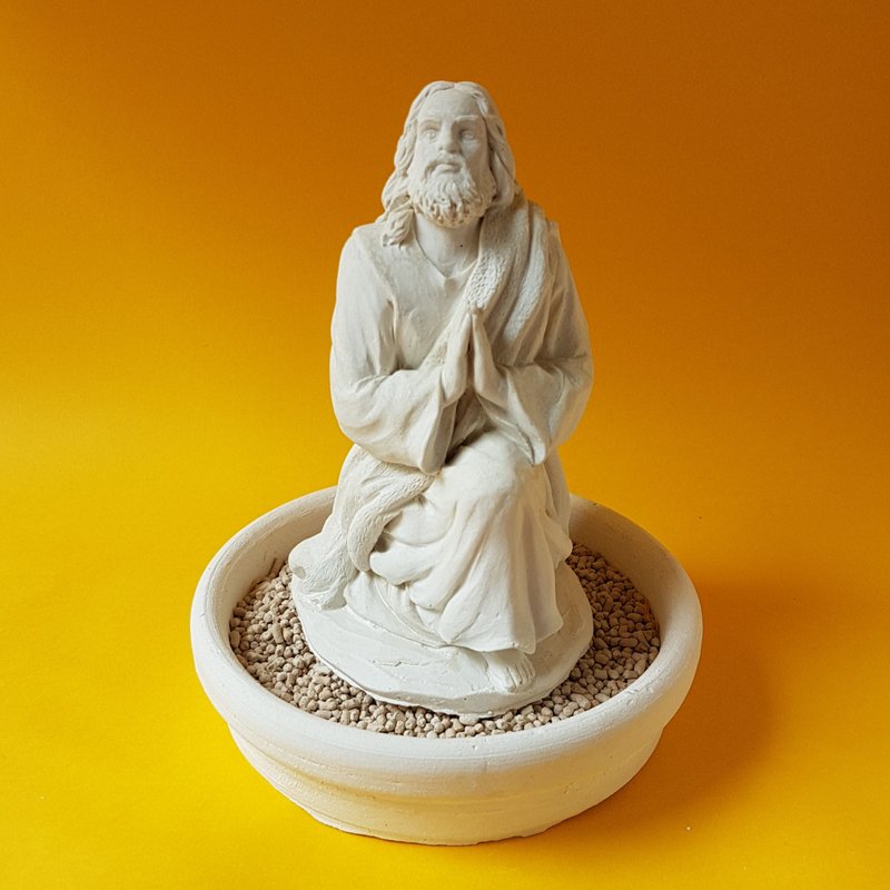 主耶穌的祝禱  擴香石中盤套組 辦公室小物 香氛禮贈 - 香氛/精油/擴香 - 其他材質 藍色
