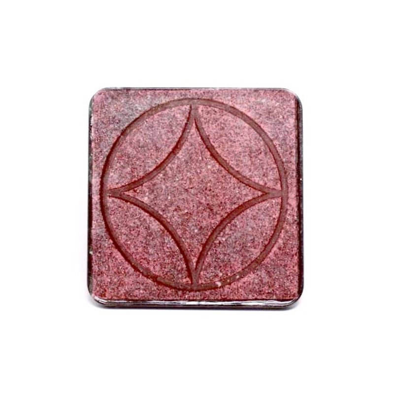 Pedestrian Brick [Taiwan Impression Square Coaster] - Coasters - Other Metals Brown