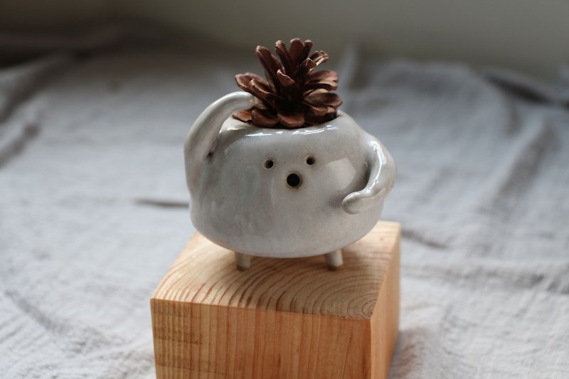 Pot lid head pottery wawa flower ornaments - Pottery & Ceramics - Pottery 