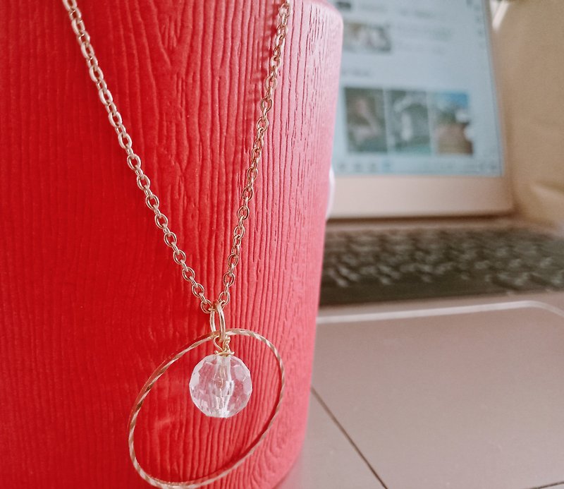 Diamond Necklace Versatile Graduation Birthday Gift Family Girlfriend Lover - สร้อยคอ - วัสดุอื่นๆ 