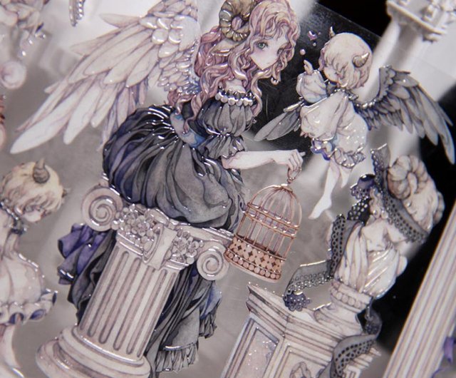 【新品】海外マスキングテープ2本まとめ売り　LION 狮子原创工作室　巻売り スワンPET紙テープ シェルライト 10mロール 在庫あり - ショップ