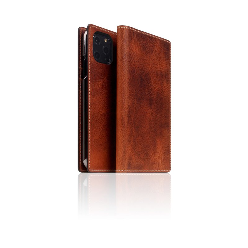 D7 Italian Wax Leather Case for iPhone 11 Pro - เคส/ซองมือถือ - หนังแท้ สีนำ้ตาล