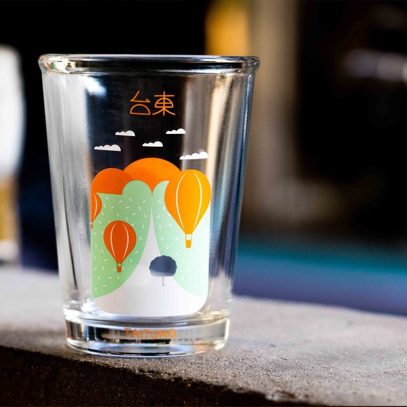 台灣城市紀念啤酒杯/玻璃杯(台東) 台灣紀念品/禮物 - 玻璃杯 - 玻璃 