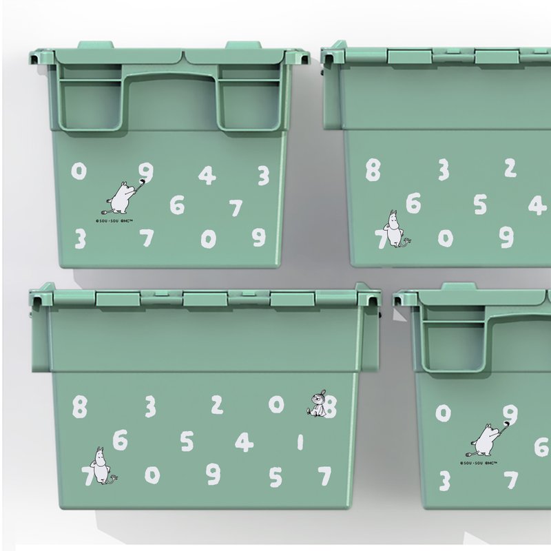 【Pinkoi x Moomin x SOU・SOU】REDA Stackable Storage Box - Storage - Plastic Green