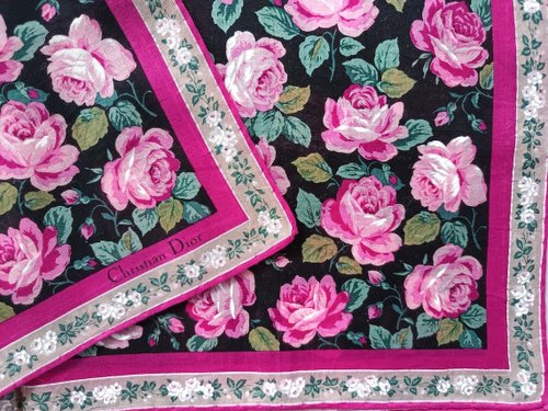 クリスチャンディオール ハンカチ 約45cm×45cm ディオール ハンカチ