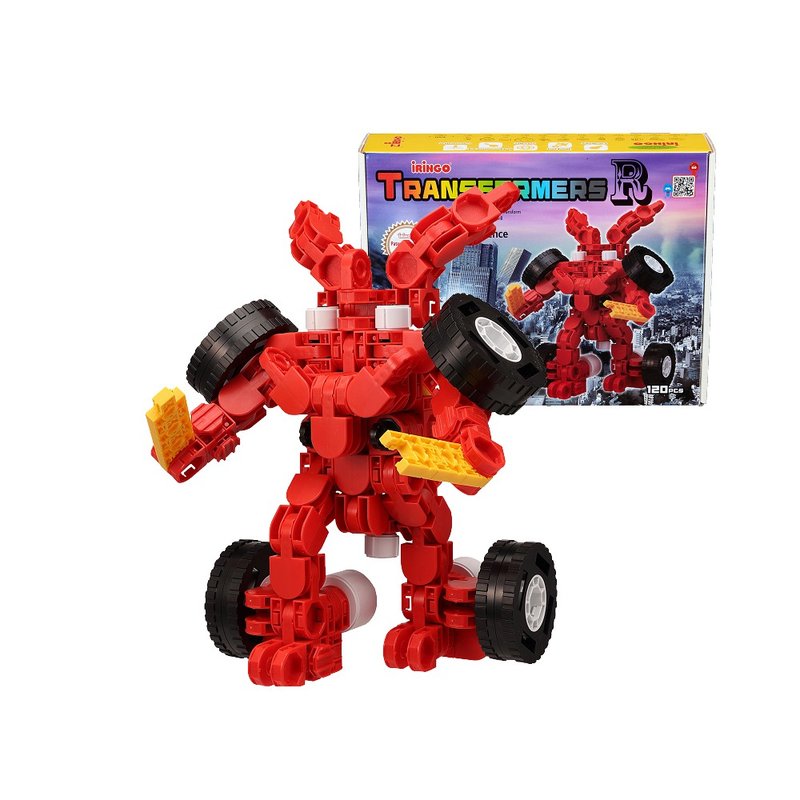 Korea iRingo Creative 3D Building Blocks - Transformers Series (Red Wings) - Kids' Toys - Plastic Red