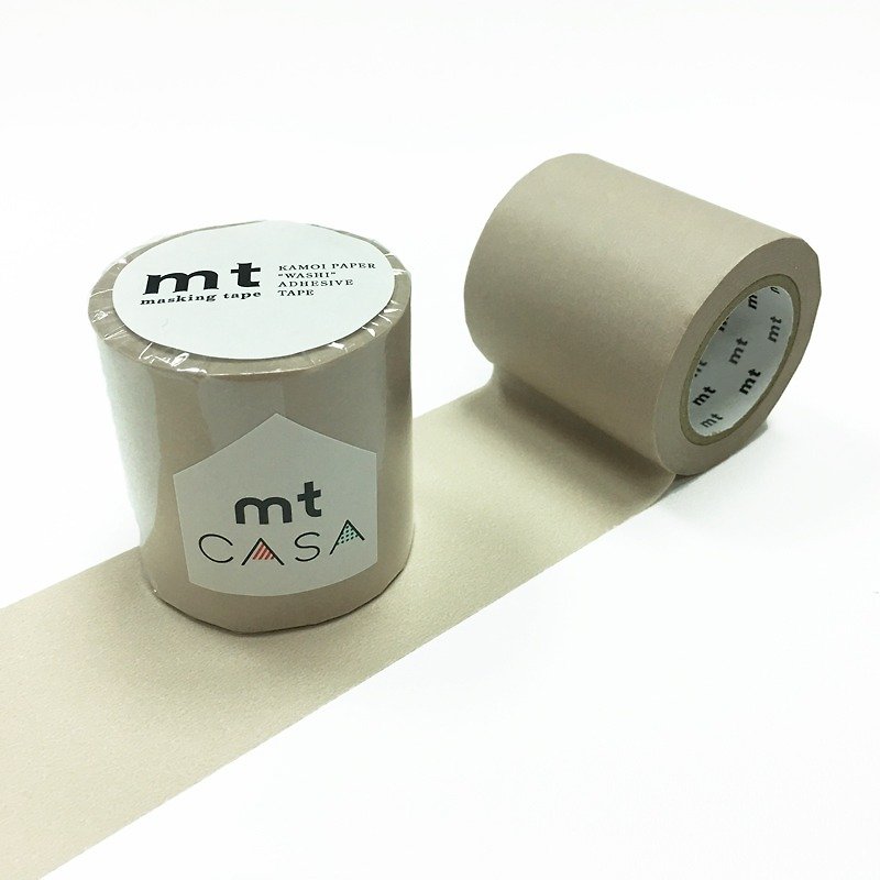 KAMOI mt CASA tape 50mm【Pastel Brown (MTCA5098)】 - ตกแต่งผนัง - กระดาษ สีกากี