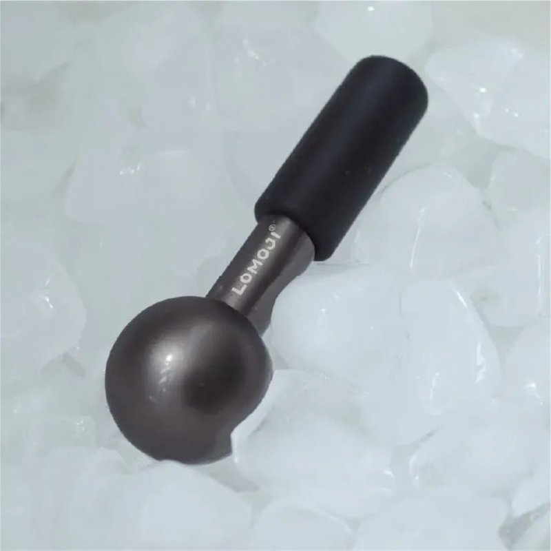 按摩導入兩用【冰肌美膚按摩導入冰波球】消除黑眼圈 收縮粗大毛 - 刮痧板/臉部按摩 - 不鏽鋼 灰色