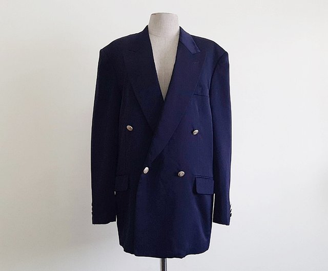 ジャケット・アウター CHRISTIAN AUJAR Wool jacket VINTAGE Christian Aujard Jacket Men 44 Gray Camel Hair
