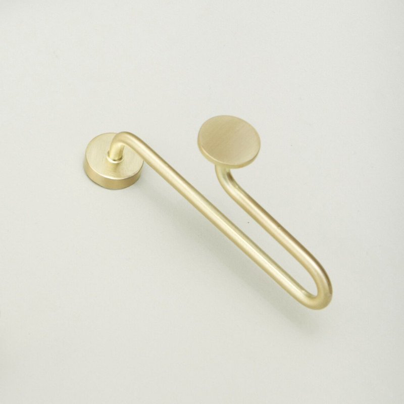【Hübsch】－991513 Bronze metal line shape hook hook coat rack - ตะขอที่แขวน - โลหะ สีทอง