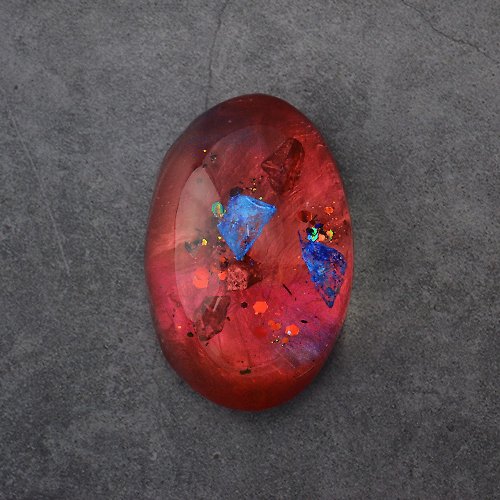 Pavo Jewelry & Art 【5%營收支持性別平權】藝術寶石皂 七月誕生石 共生系列-紅寶石