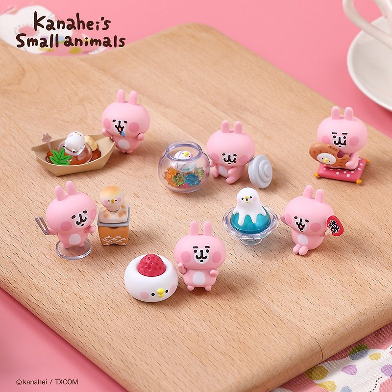 Yanda Kanahei's Sweet and Sweet Place of Small Animal Happiness 6 pieces - ตุ๊กตา - พลาสติก สึชมพู