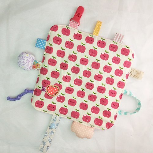 QQ rabbit 手工嬰幼兒精品 彌月禮盒 免費繡名字。水果派對-8款可選。響紙安撫巾