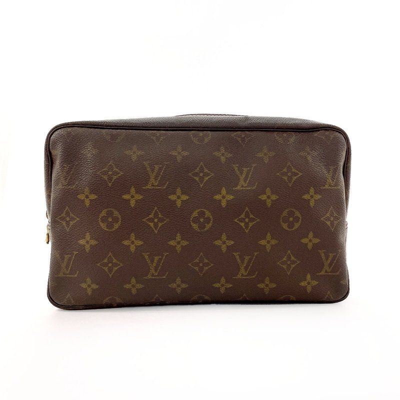 【日本直送 中古美品】ルイヴィトン LOUIS VUITTON ポーチ M47522 トゥルーストワレット 28 化粧ポーチ トラベルポーチ - 化妝包/收納袋 - 其他材質 咖啡色