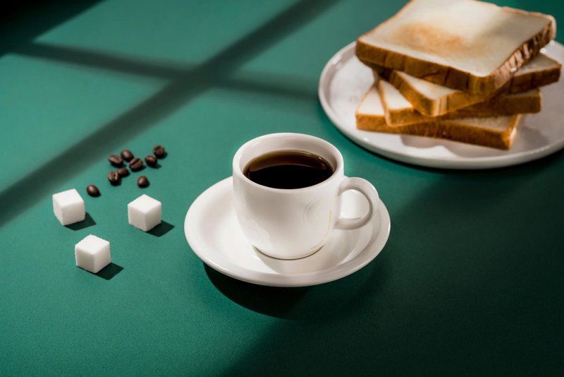 咖啡杯盤組│聲音印記 - 咖啡杯/馬克杯 - 玻璃 白色