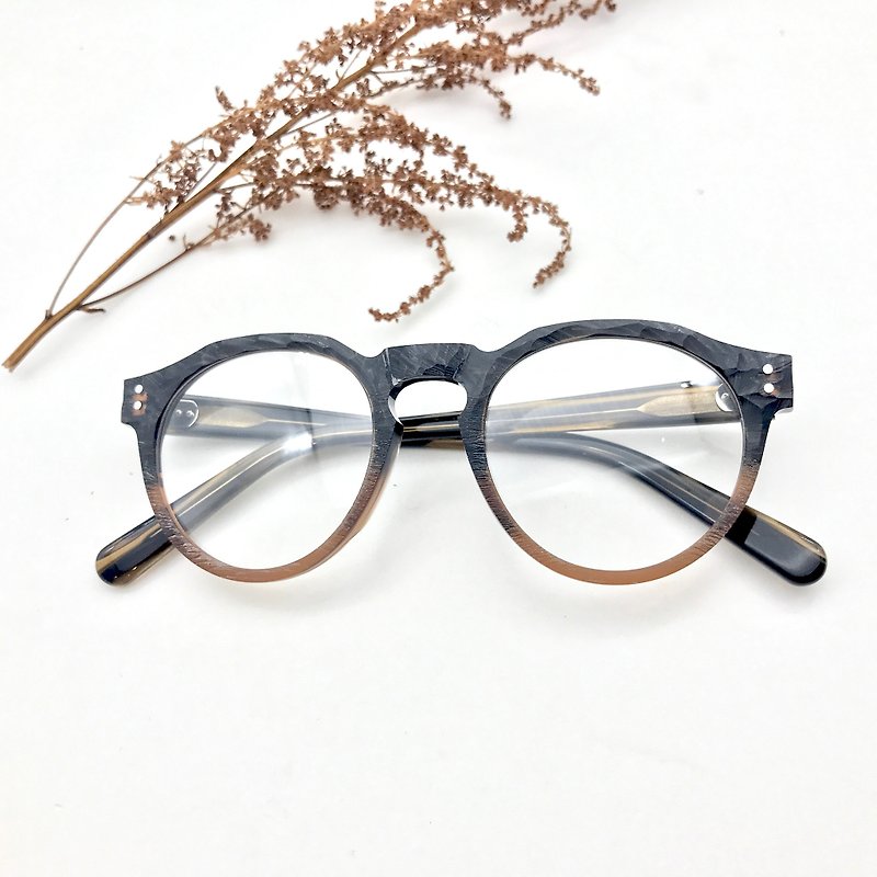 (無型號)Unisex Crown shape Multi Color handmade eyeglasses - Glasses & Frames - Other Materials Multicolor