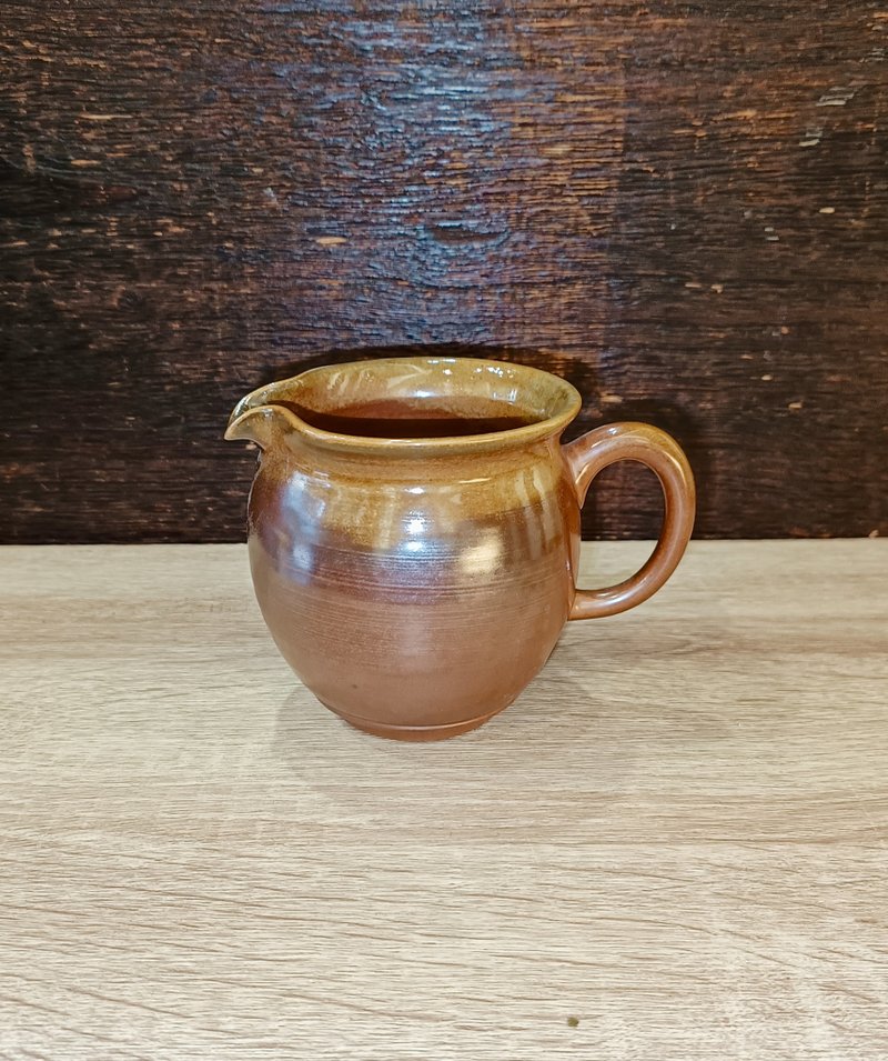 柴燒無釉茶海-公道杯-鶯歌陶藝家李玟叡 - 咖啡壺/手沖壺 - 陶 