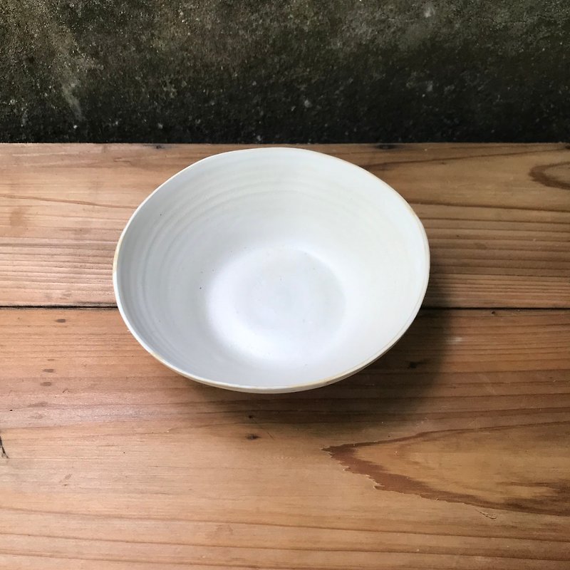 Heng Zai/Zhu Tu Shi Shan chuhsienearth 13 White rice bowl, soup bowl and tea bowl - ถ้วยชาม - ดินเผา ขาว