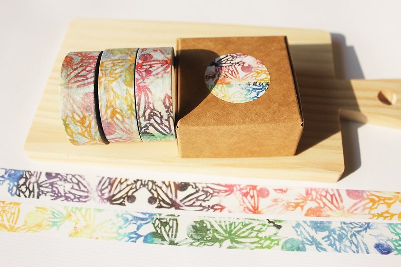 Fun Butterfly&Planet - Washi Tape - Paper Multicolor