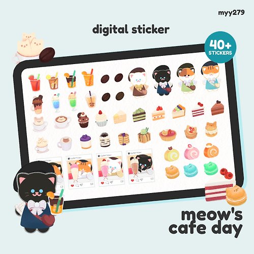 myy279 digital sticker , total 45 pieces , file .png