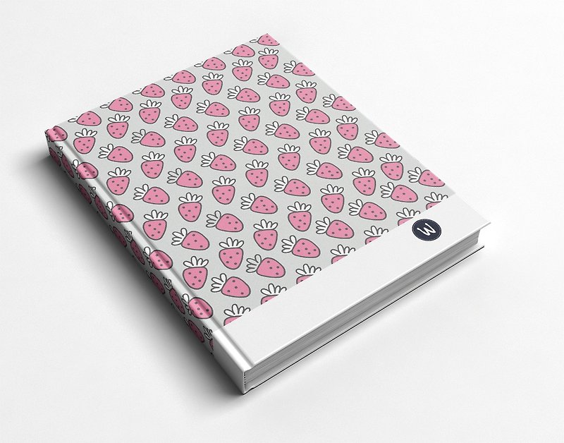Rococo strawberry WELKIN hand-made_handmade book/notebook/handbook/diary-strawberry - สมุดบันทึก/สมุดปฏิทิน - กระดาษ 