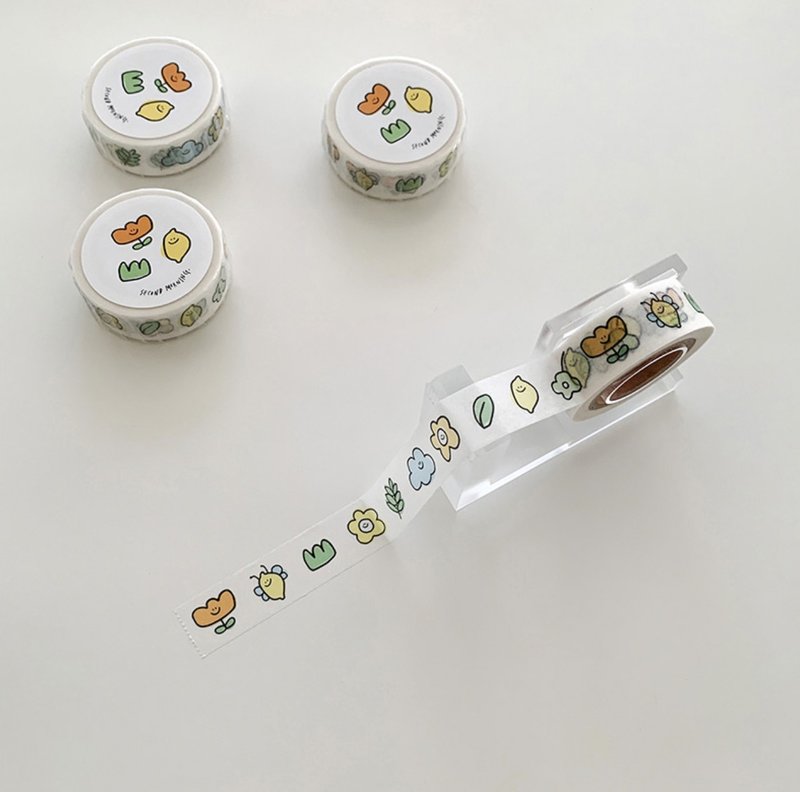 [Spot] Second Morning Greenery Masking Tape paper tape - Washi Tape - Paper Green