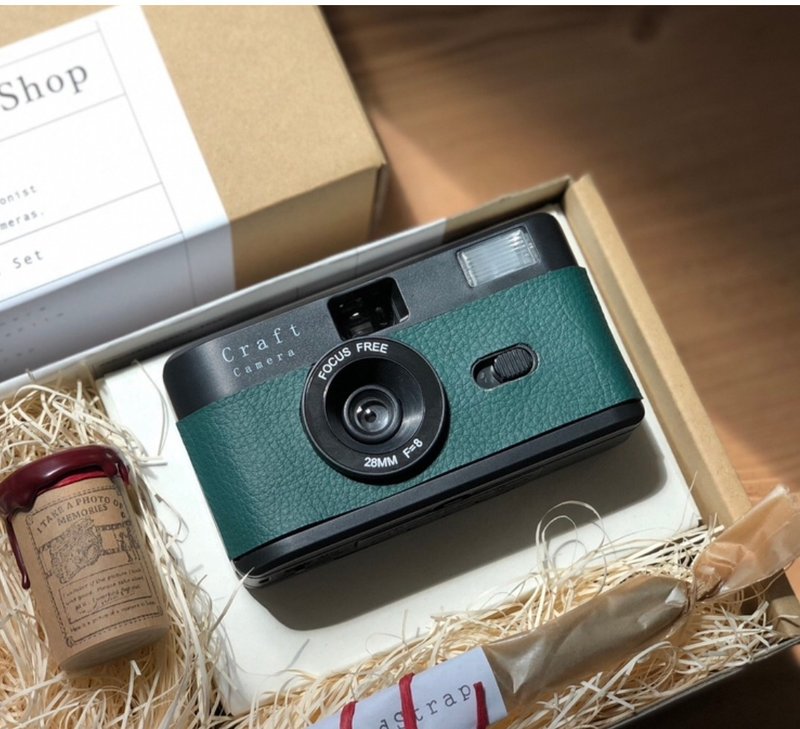 Film Camera/BK 18【DeepGreen・Craft Camera Set】 - กล้อง - พลาสติก สีดำ