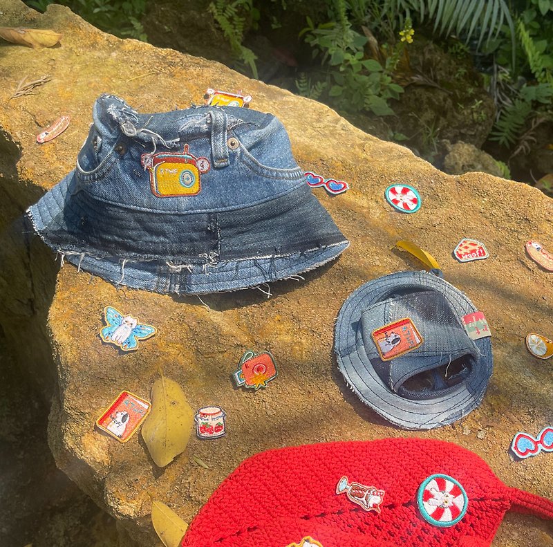 Matching Denim Bucket Hats for Pets & Pawrents (Sold Separately) - 寵物衣服 - 環保材質 