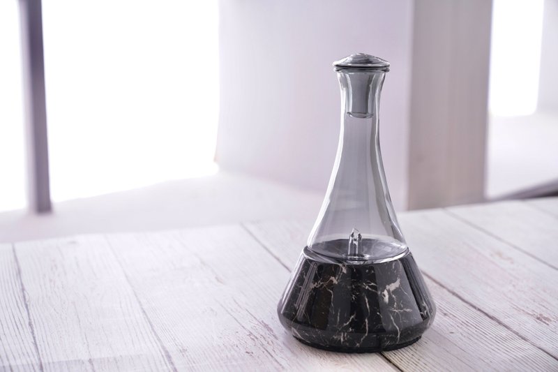 [Gift Essential Oil] Marble Black Ceramic Diffuser | Waterless Diffuser | Customized Gift - น้ำหอม - ดินเผา สีดำ