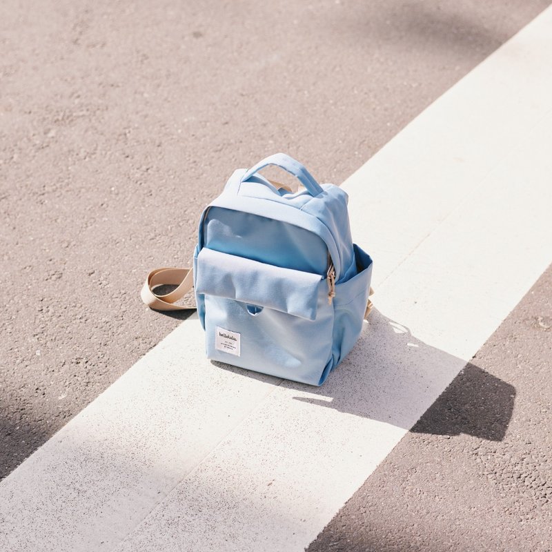 CARTER JR. ECO Mini Daypack, Cute Small Backpack Purse Phone Bag (Parma blue) - กระเป๋าเป้สะพายหลัง - วัสดุอีโค สีน้ำเงิน