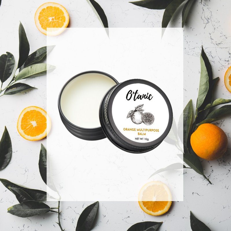 O'tanic Sweet Orange Soothing Balm All-Purpose Balm Soothes Skin - Lip Care - Essential Oils 