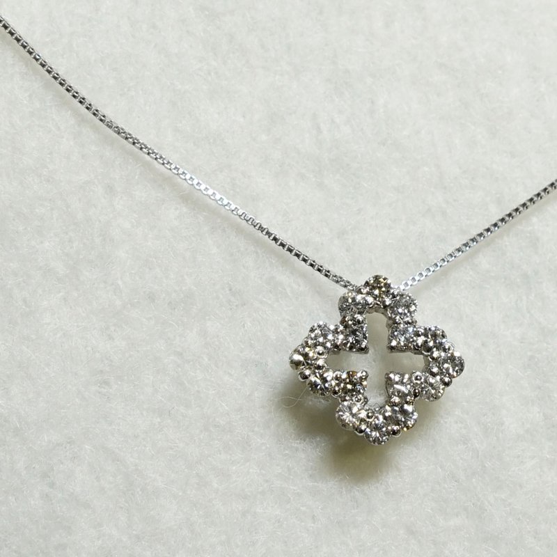 Platinum Diamond0.30ct Necklace - สร้อยคอ - โลหะ สีทอง