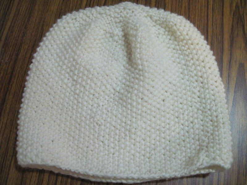 White pearl rice cap - หมวก - ขนแกะ ขาว