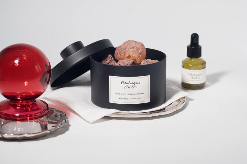 SHIAMAL X VÖODÖOMÖI Volcanic Rock Diffuser Set (Rose) - น้ำหอม - หิน 