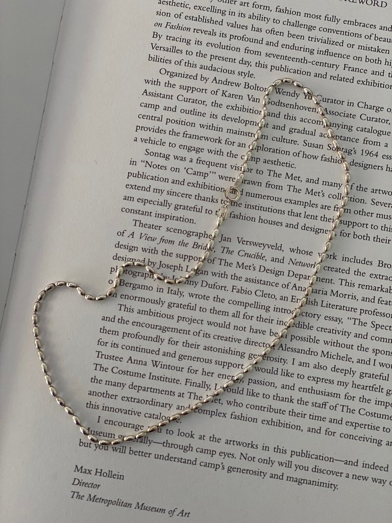 [Necklace] Sterling Silver Bean Clavicle Chain Mother’s Day/Graduation Gift/Valentine’s Day Gift - สร้อยคอ - เงิน 