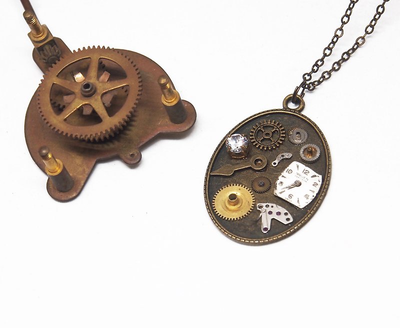 【Miniature museum miniature museum】wonderland wheel - Necklaces - Other Metals Gold