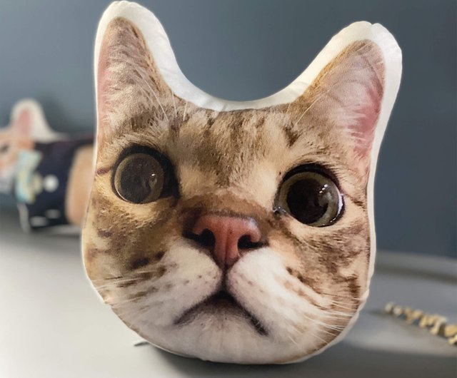 Custom cat clearance face pillow