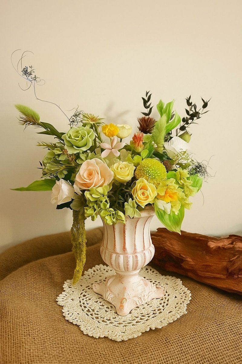 [Hana-sugata Floral Art] Spring Bloom Preserved Flower / Grand Opening Gift / Promotion Gift / Congratulatory Gift Preserved Flower - ช่อดอกไม้แห้ง - พืช/ดอกไม้ หลากหลายสี