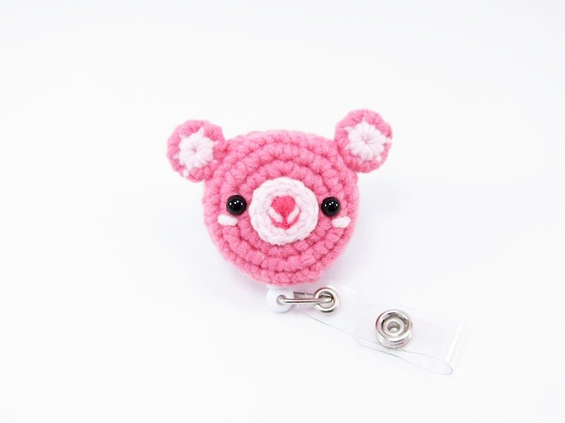 Strawberry Bear Ticket Cardfolio - ID & Badge Holders - Polyester Pink