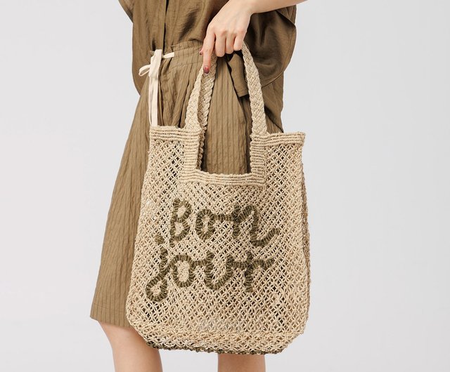 【The Jacksons】★新品★ 麻バック“Bonjour” Bon Jour バッグ（トートバッグ）｜H.P.FRANCE公式サイト