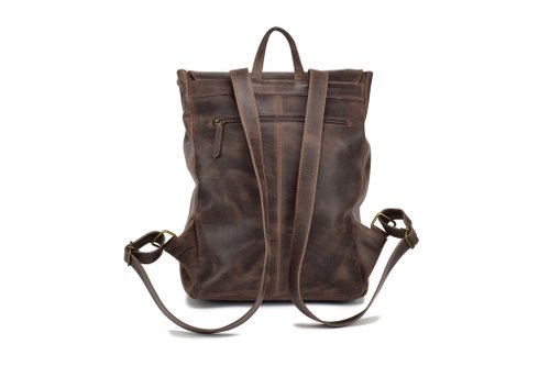 レザー製バックパック ブラウン BAG BackPack