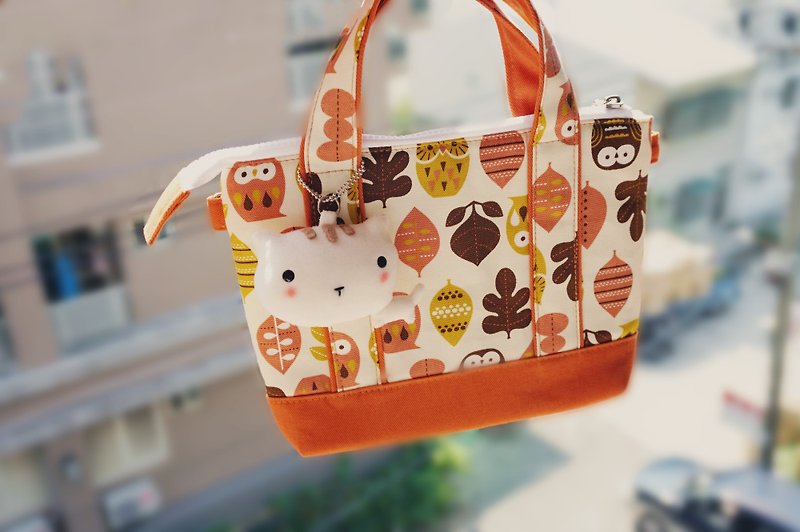 Bucute Autumn Wind Yoshinome Cat Slips Mobile Phone Small Packet/Birthday Gift/Handmade/ - Other - Polyester Orange
